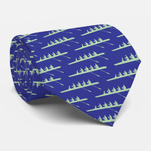 Rowing Rowers DIY Colours 4 Crew Team Blue Lt Gree Tie