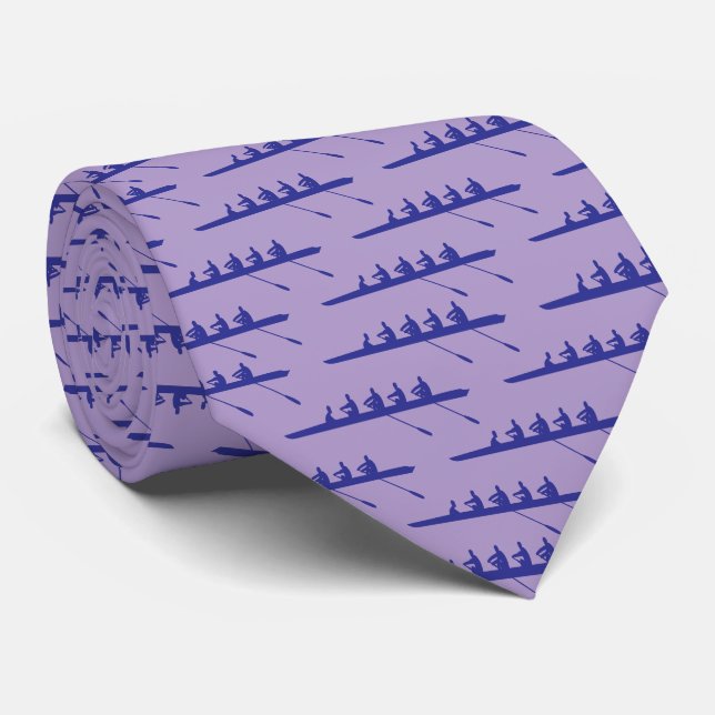Rowing Rowers DIY Colours 4 Crew Team Pl Pur Dp Bl Tie (Rolled)
