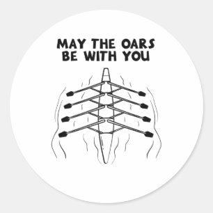 Rowing Rowing Boat Classic Round Sticker