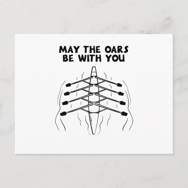 Rowing Rowing Boat Postcard (Front)