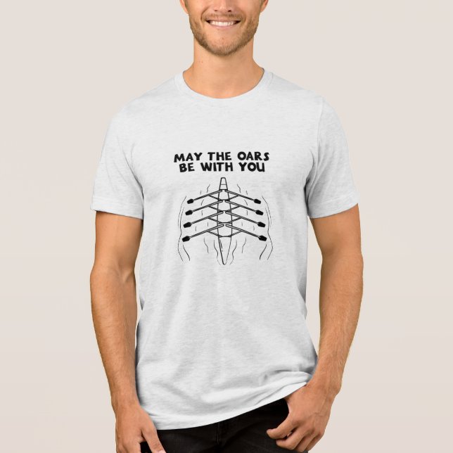 Rowing Rowing Boat Tri-Blend Shirt (Front)