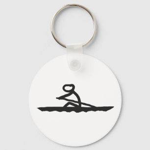 Rowing Stickman Keychain