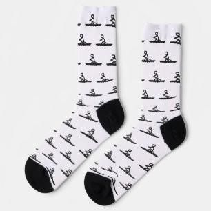 Rowing Stickman Socks