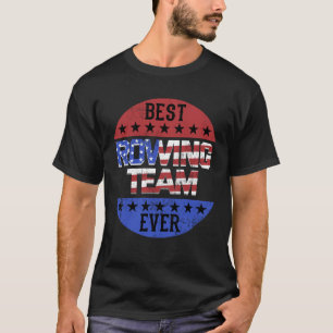 Rowing Team Independence Day Patriotic Athlete USA T-Shirt