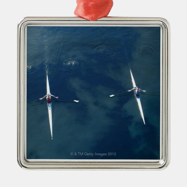 Rowing Team Metal Ornament (Front)