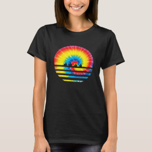 Rowing Team Sunset Lake Shirt Crew Sport Tie Dye T