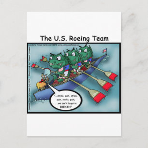 Rowing US (Équipe d'aviron T-shirts drôles Cartes 
