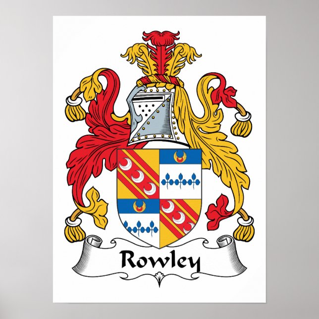 Rowley Family Crest Poster (Front)