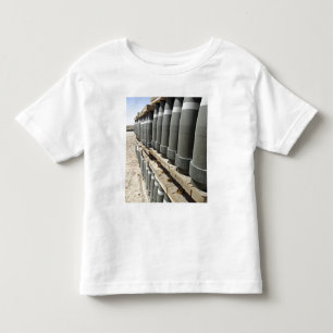 Rows of ammunition are stacked and prepped toddler t-shirt