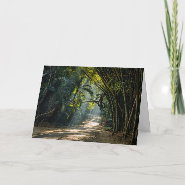 Rows of Bamboo Card (Front)