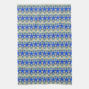 rows of blue stars towel