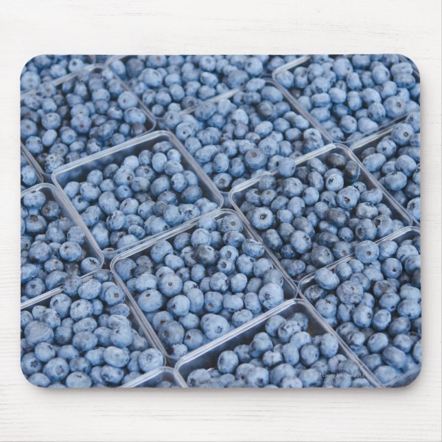 Rows of blueberries mouse pad (Front)