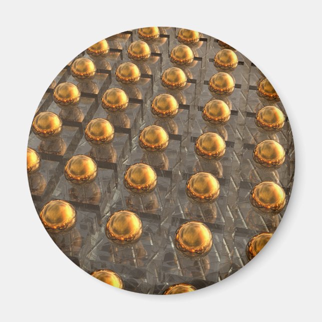 Rows of Bronze Magnet (Front)