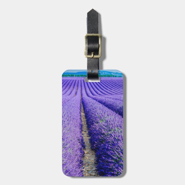 Rows of Lavender, Provence, France Luggage Tag (Front Vertical)