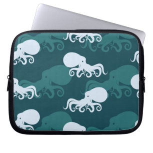 Rows Of Octopus Pattern Laptop Sleeve