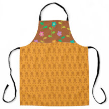 ROWS OF ORANGE EASTER BUNNIES AND COLORFUL FLOWERS