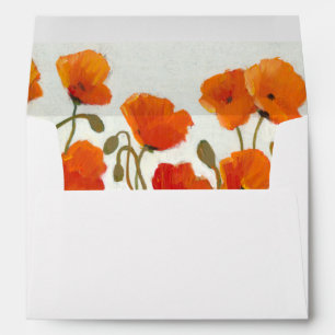 Rows of Poppies I Envelopes