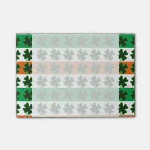 Rows of Shamrocks for St Patrick's Day Post-it Notes
