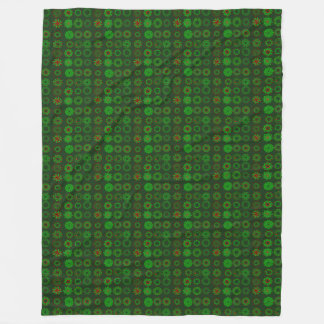 Rows of Wreaths Fleece Blanket