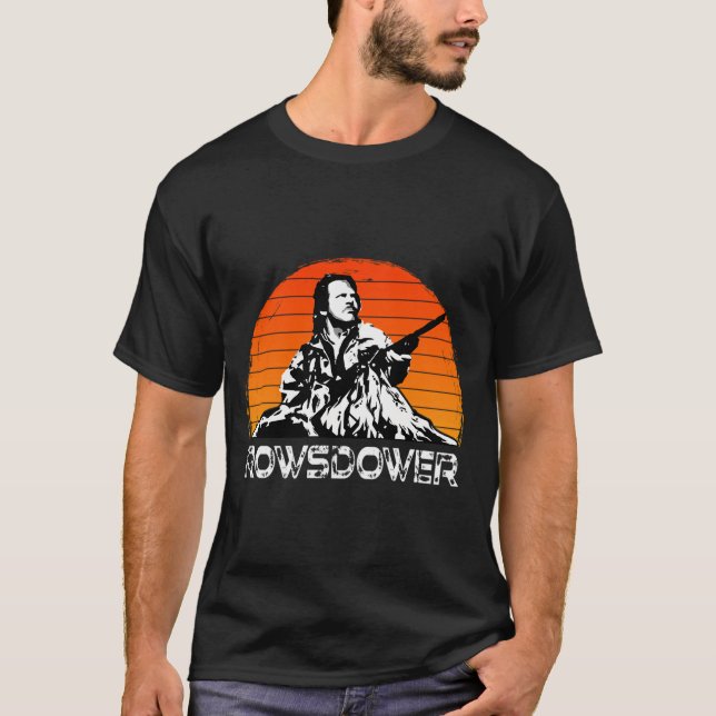 Rowsdower Distressed Mountain Sunset  T-Shirt (Front)