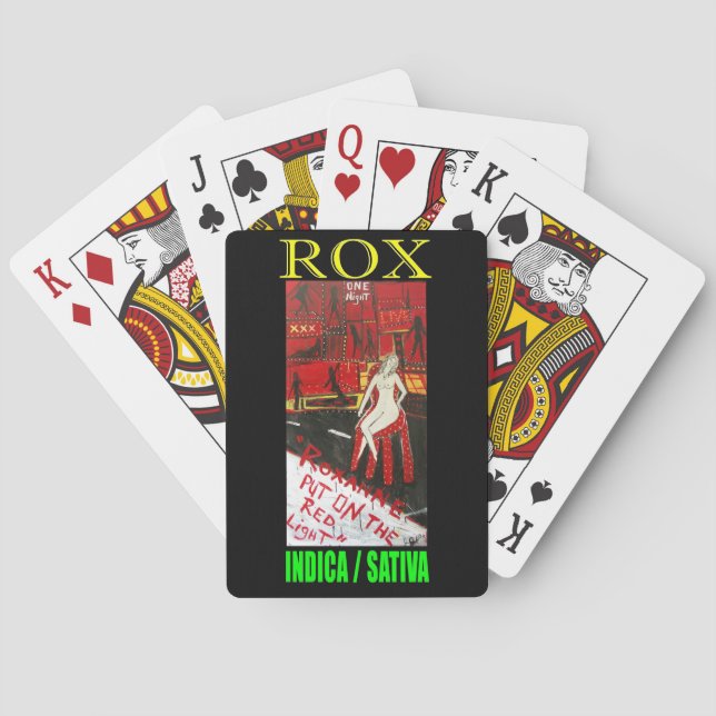 ROX INDICA SATIVA PLAYING CARDS (Back)