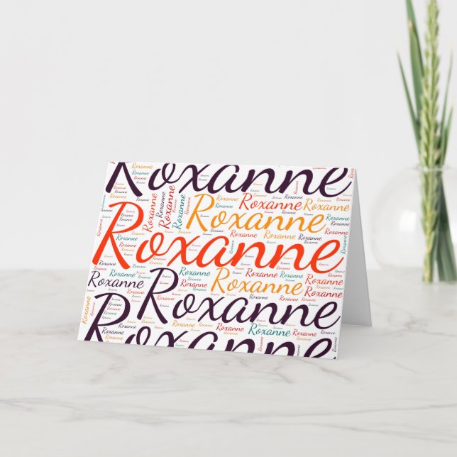 Roxanne Card (Front)
