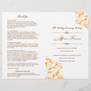 Roxanne's Wedding Program