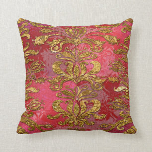 Roxanpheaz Chic Victorian Damask Throw Pillow
