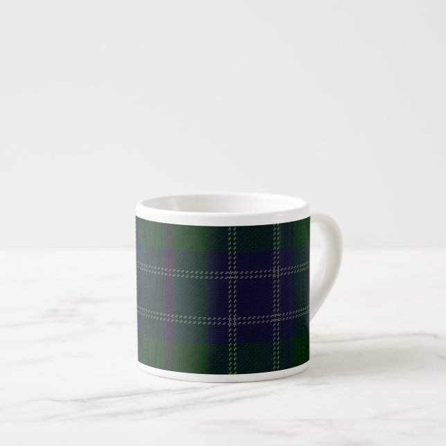 Roxburgh District Tartan Espresso Mug (Front Right)