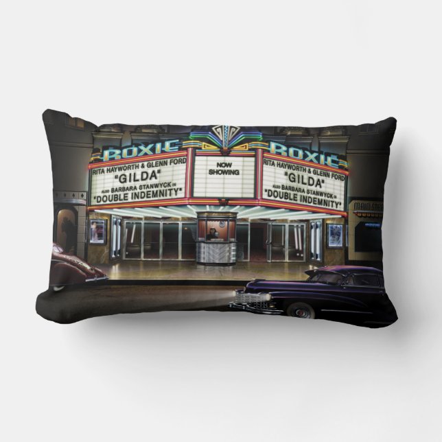 Roxie Picture Show Lumbar Pillow (Front)