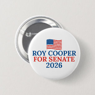 Roy Cooper for Senate 2026 Election 2 Inch Round Button