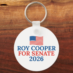 Roy Cooper for Senate 2026 Election Keychain