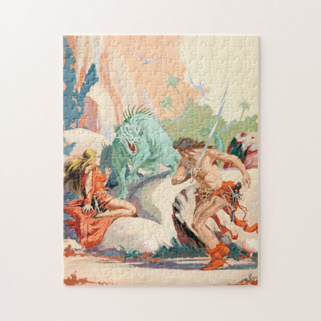 Roy Krenkel's Planet of Peril Puzzle (Vertical)