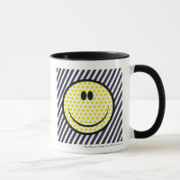 Roy Lichtenstein happy face mug