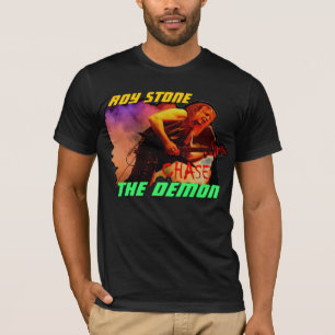 ROY STONE CHASE THE DEMON MENS BACK PRINT T-SHIRT