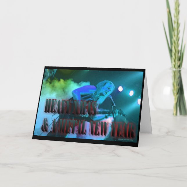 ROY STONE LOURD MÉTAL CARTE XMAS (Devant)
