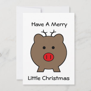 Roy the Christmas Pig Invitation