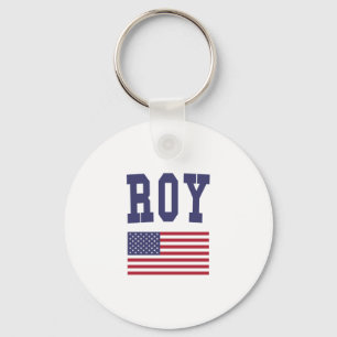 Roy US Flag Keychain