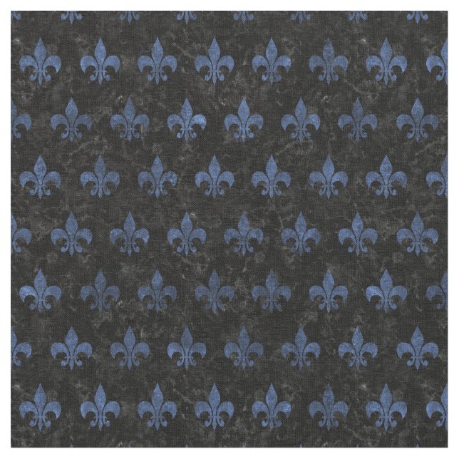 ROYAL1 BLACK MARBLE & BLUE STONE (R) FABRIC (Close Up)