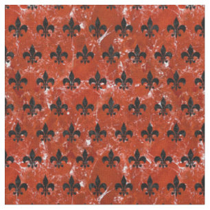 ROYAL1 BLACK MARBLE & RED MARBLE FABRIC
