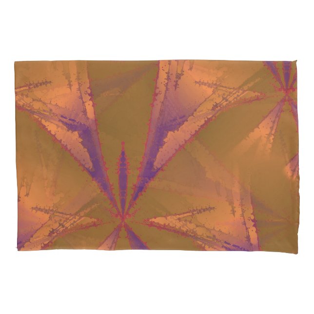 Royal Abstract Art Stars Pillowcase (Front)