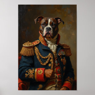 Royal American Eskimo Dog Portrait Poster