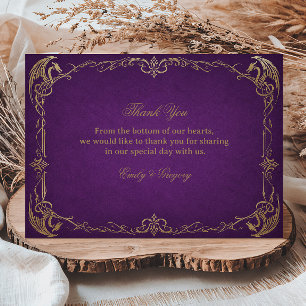 Royal Amethyst Artwork Celtic Thank You Card