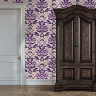 Royal Amethyst Damask Princesscore Wallpaper