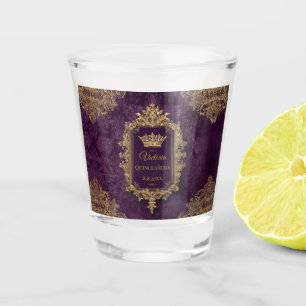 Royal Amethyst Quinceañera, custom Shot Glass