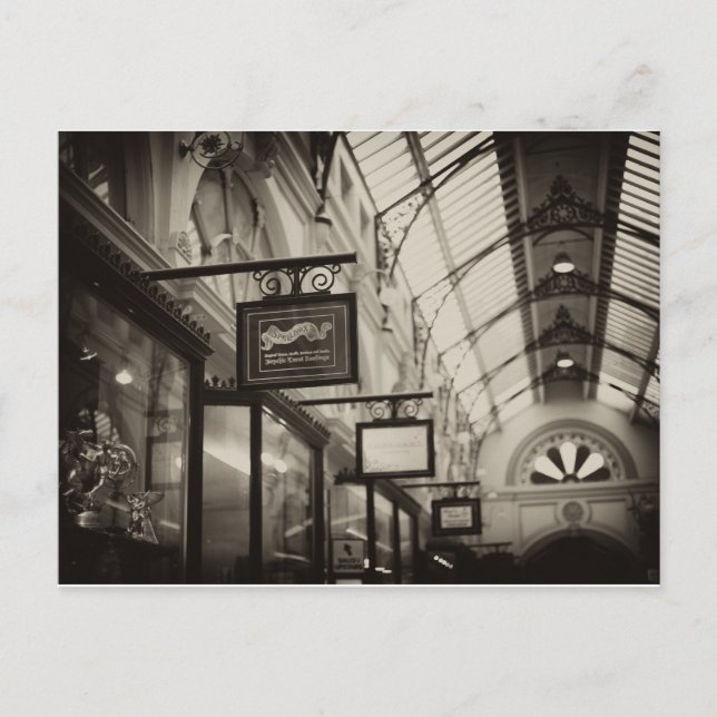 Royal Arcade, Melbourne Postcard (Front)