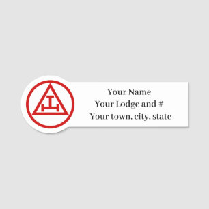 Royal Arch Freemason Masonic Masonry  Name Tag