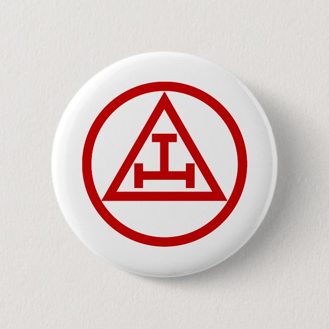 ROYAL ARCH MASONS CIRCULAR 2 INCH ROUND BUTTON (Front)