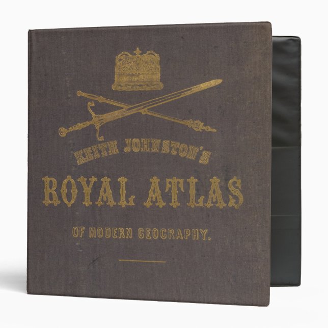 Royal atlas of modern geography binder (Front/Inside)