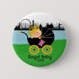 Royal Baby London Button
